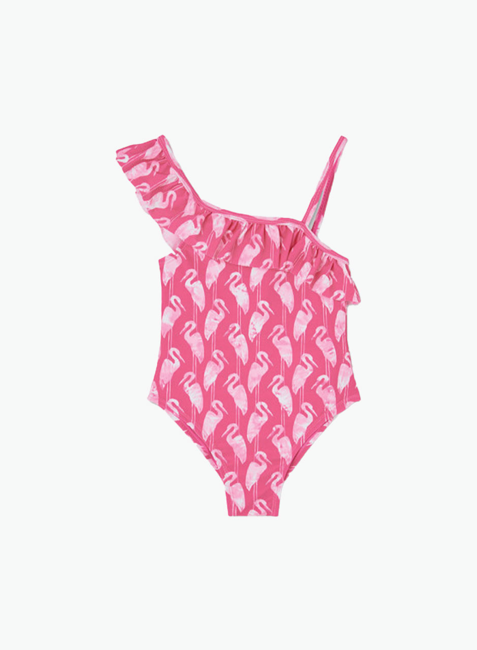 Купальник с принтом фламинго