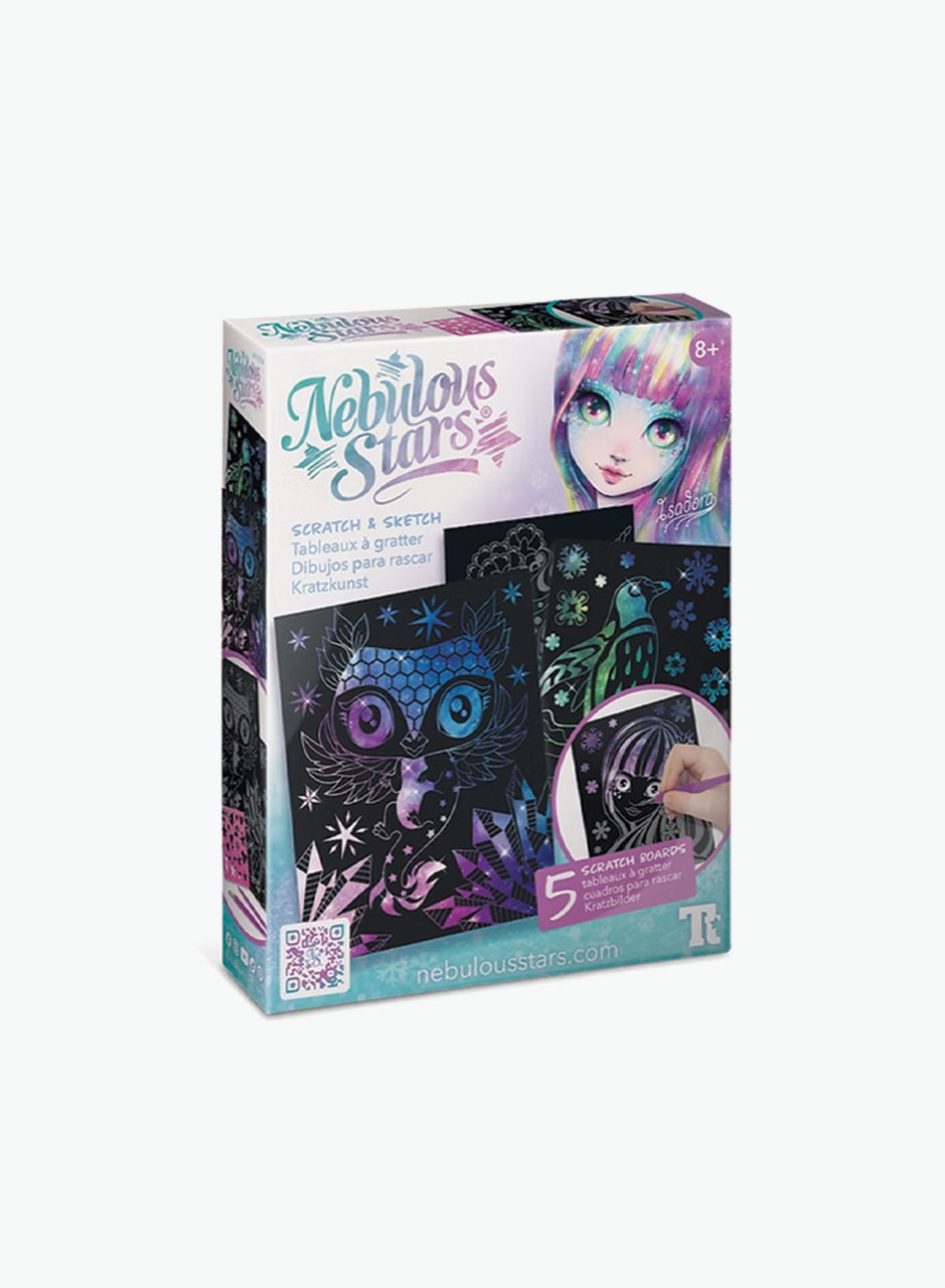 Նկարչական հավաքածու քերծվածքատախտակով Nebulous Stars «Isadora»