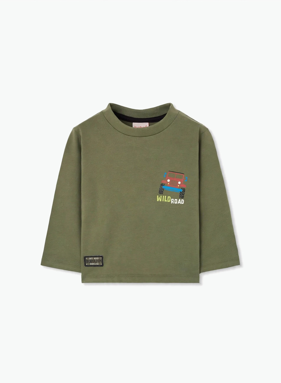 Long sleeved T-shirt "Go road!"