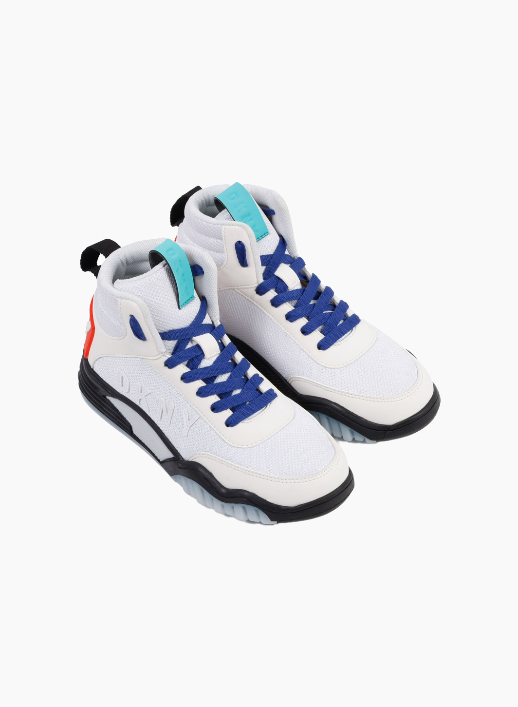 High sneakers with contrasted color lace fastener High sneakers with contrasted color lace fastener