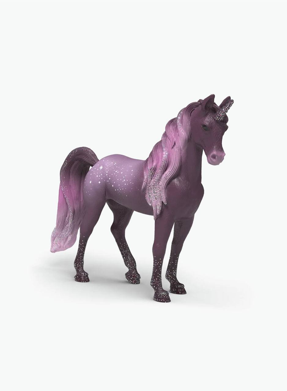 Animal figurine "Rainbow Unicorn Mare Galaxy"