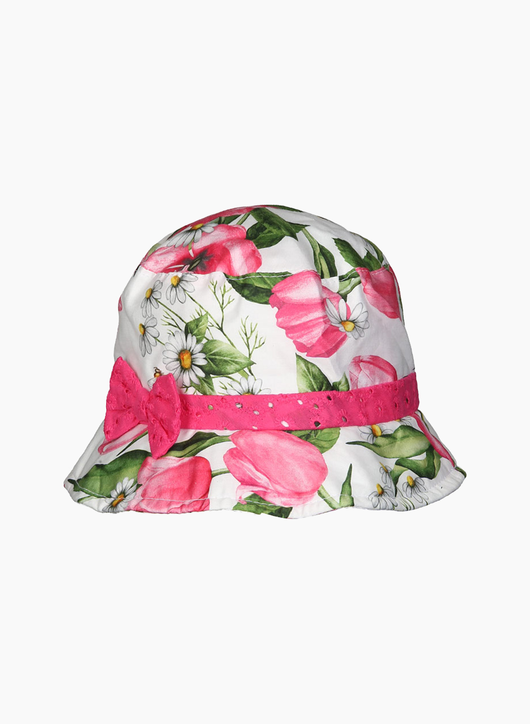 Bucket hat with floral print