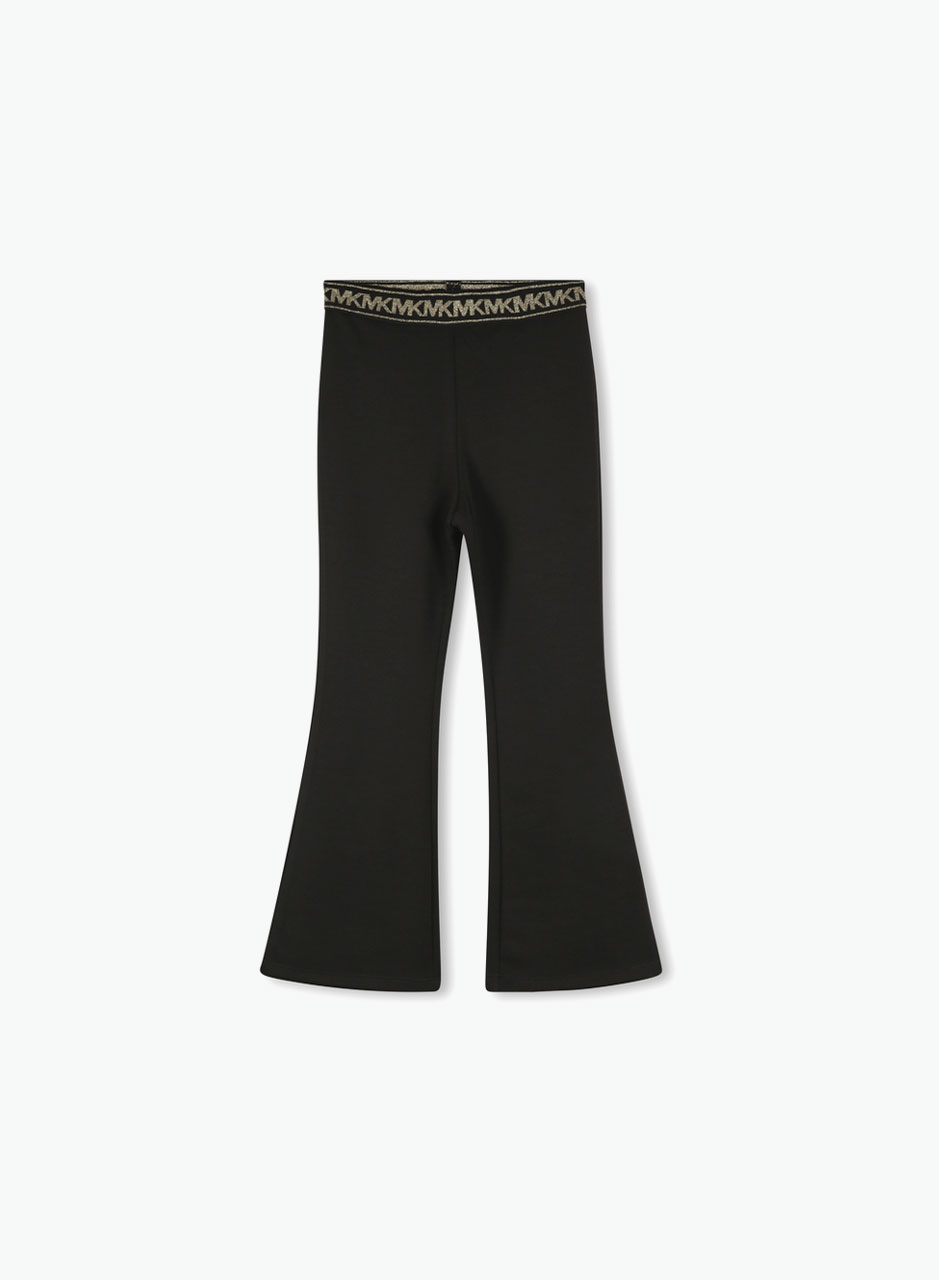 Wide-leg pants with logo