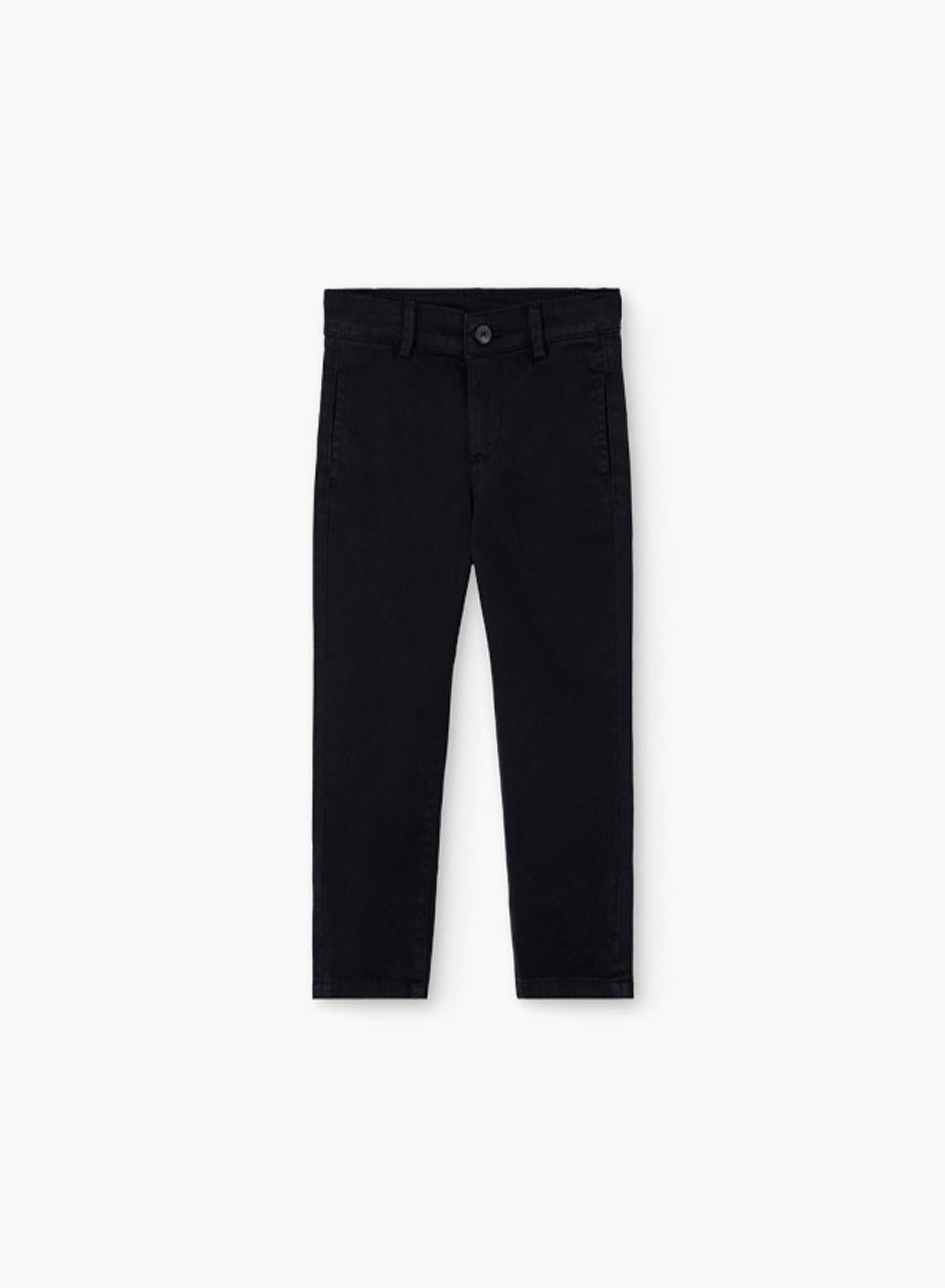 Stretch satin trousers for boy