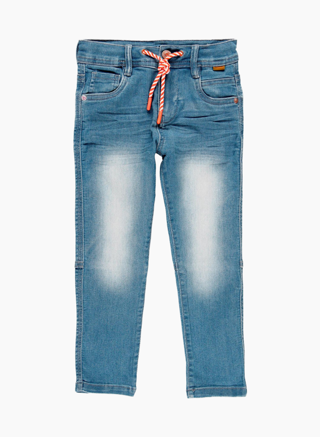 Drawstring denim trousers