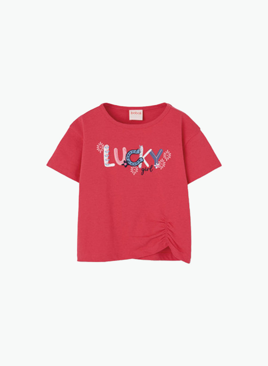 Basic cotton T-shirt "Lucky"