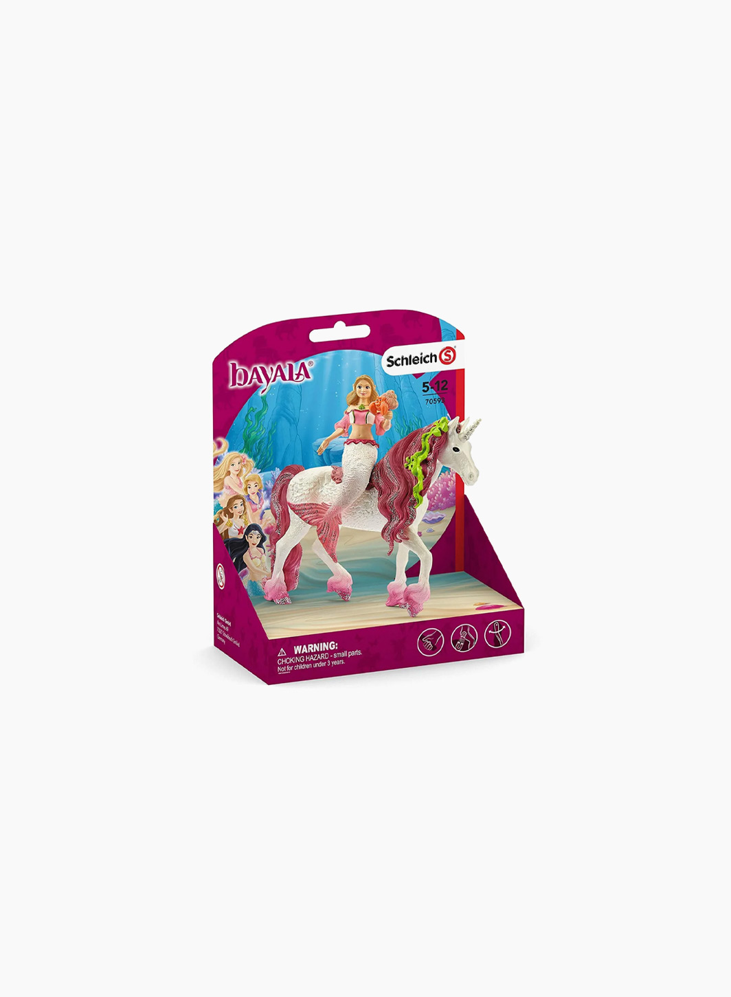 Animal Figurine "Mermaid Fairy on underwater unicorn"