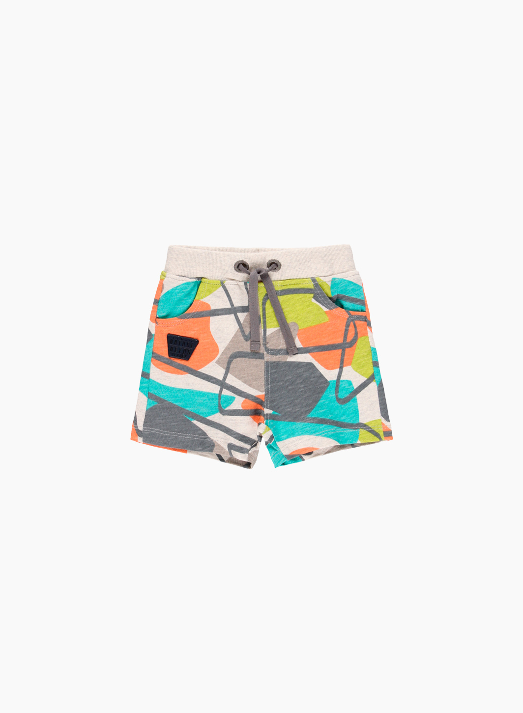 Shorts with abstract print