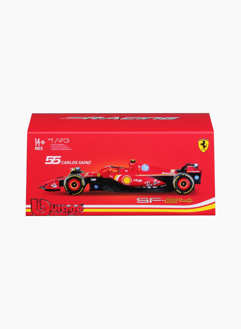 Car "Ferrari SF-24 (#55) with helmet" Scale 1:43