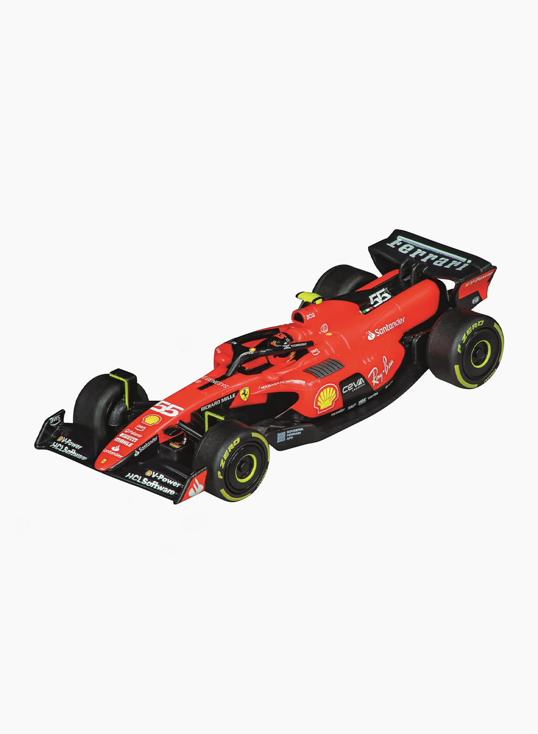 Հեռակառավարվող ավտոմեքենա «Ferrari SF-23 'C. Sainz, No.55'» Հեռակառավարվող ավտոմեքենա «Ferrari SF-23 'C. Sainz, No.55'»