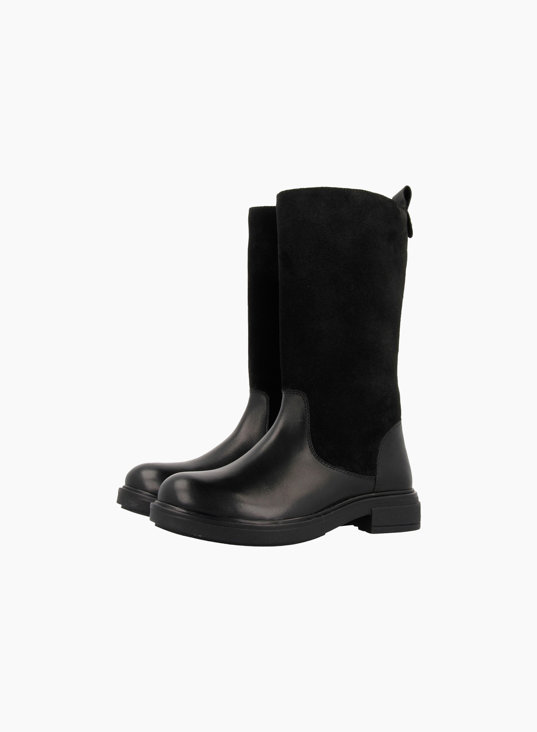 Black leather high boots Black leather high boots