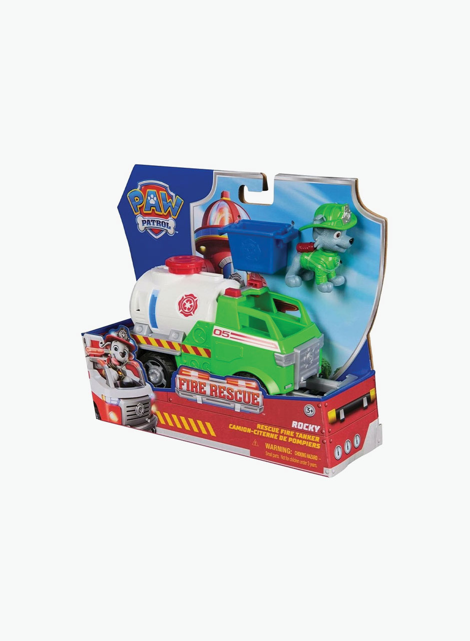 Fire truck with Rocky figure Paw patrol
