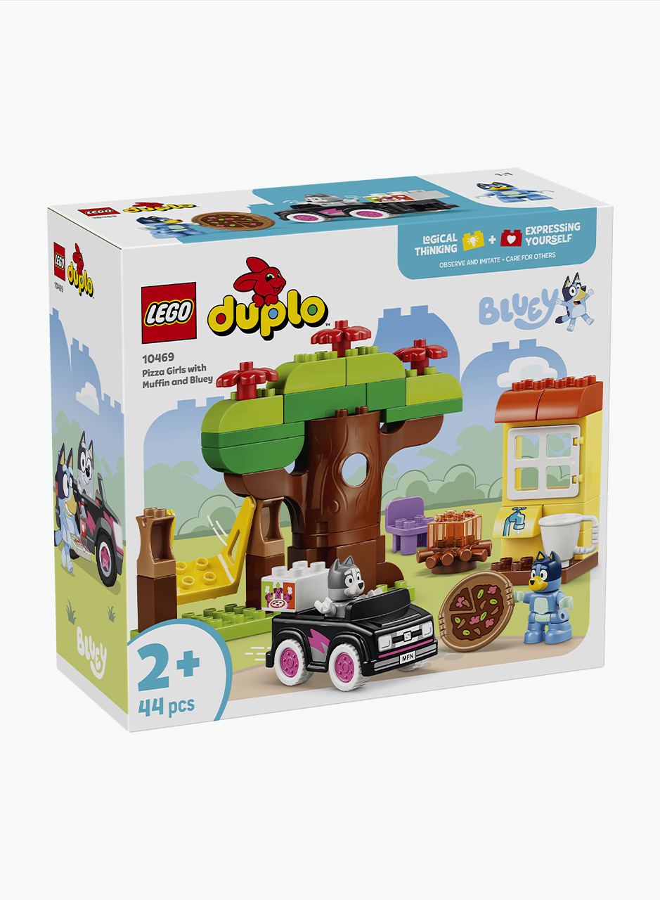 Конструктор Duplo "Девушки-пиццайоло с Маффином и Блюи"