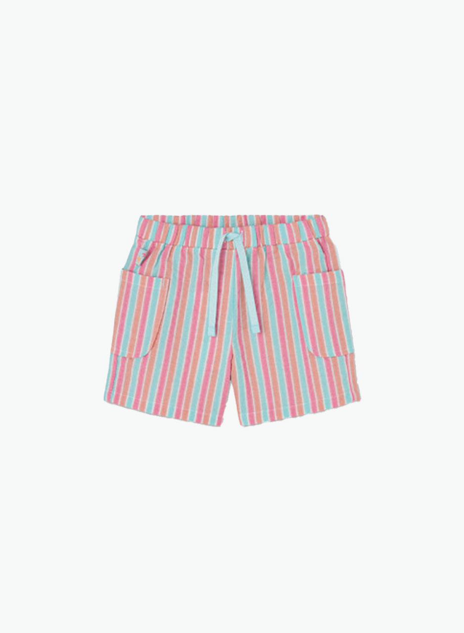 Գծավոր բամբակյա շորտ