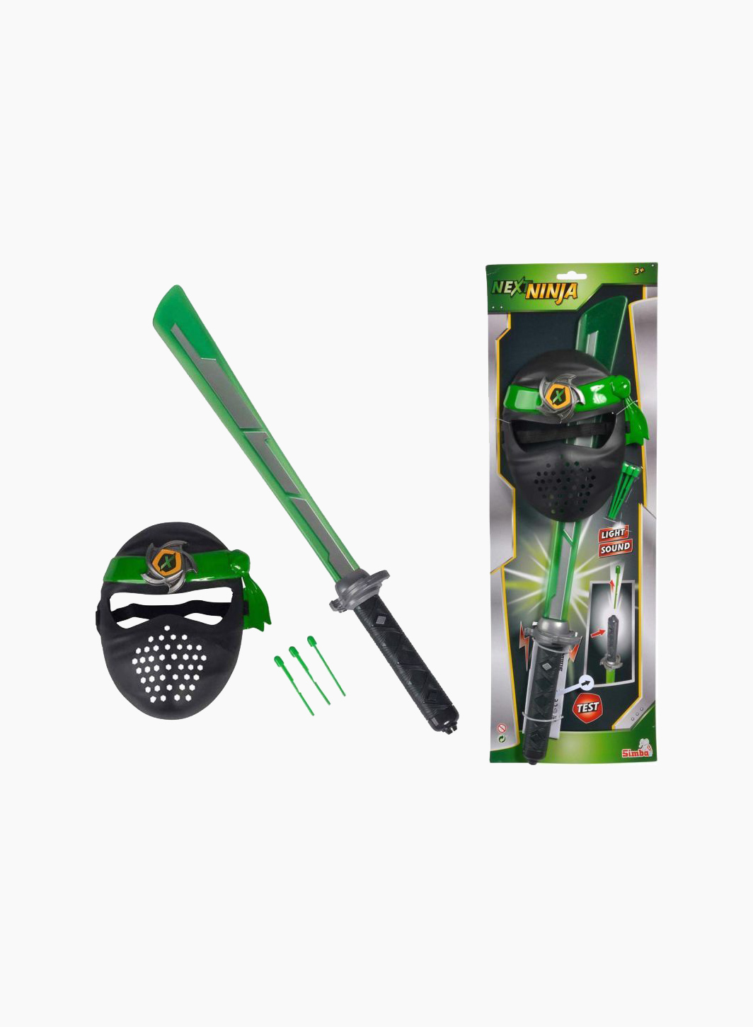 Sword and mask "Green Next Ninja"