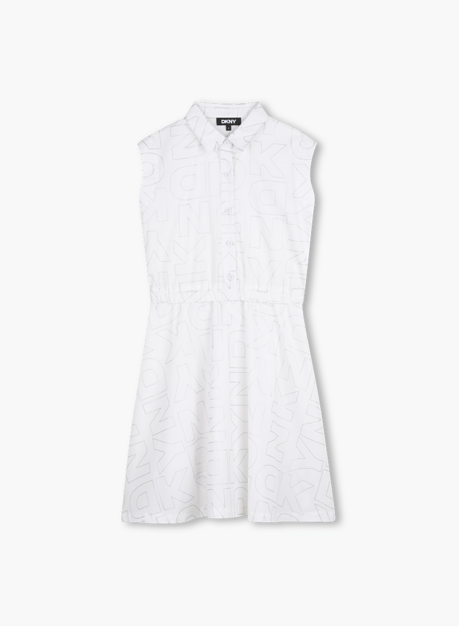 Անթև վերնաշապիկ-զգեստ լոգոտիպերով