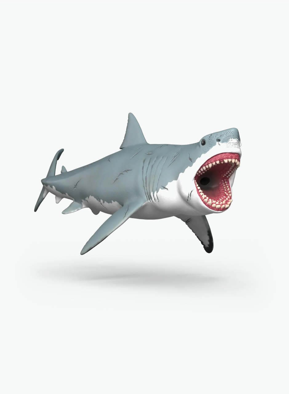 Animal figurine "Megalodon"