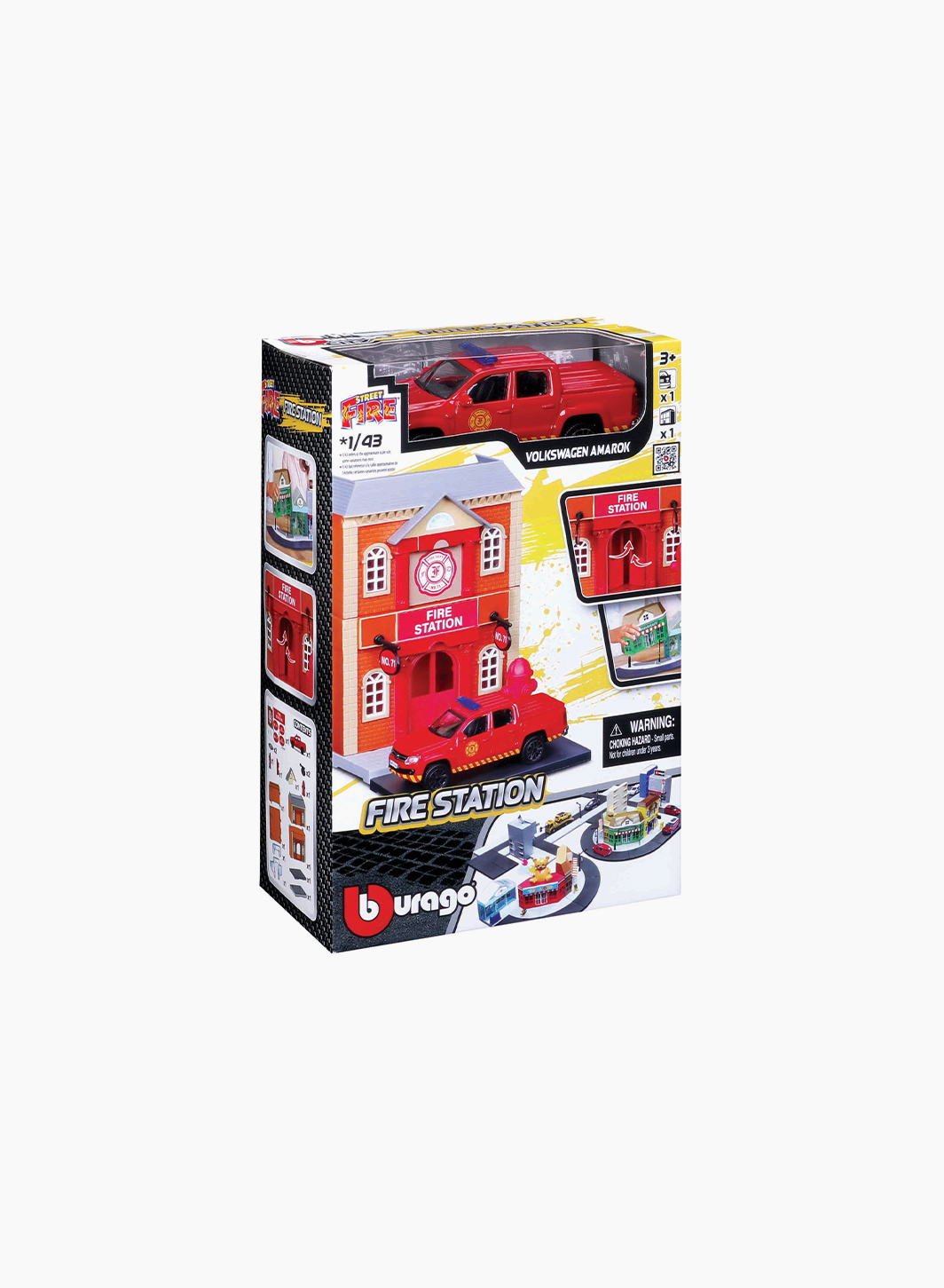 Play Set "STR. FIRE Bburago CITY, Fire Station" Scale 1:43