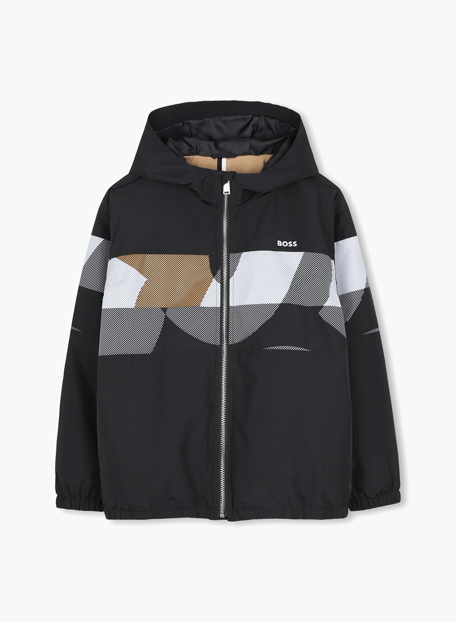 Autumn jacket with hood