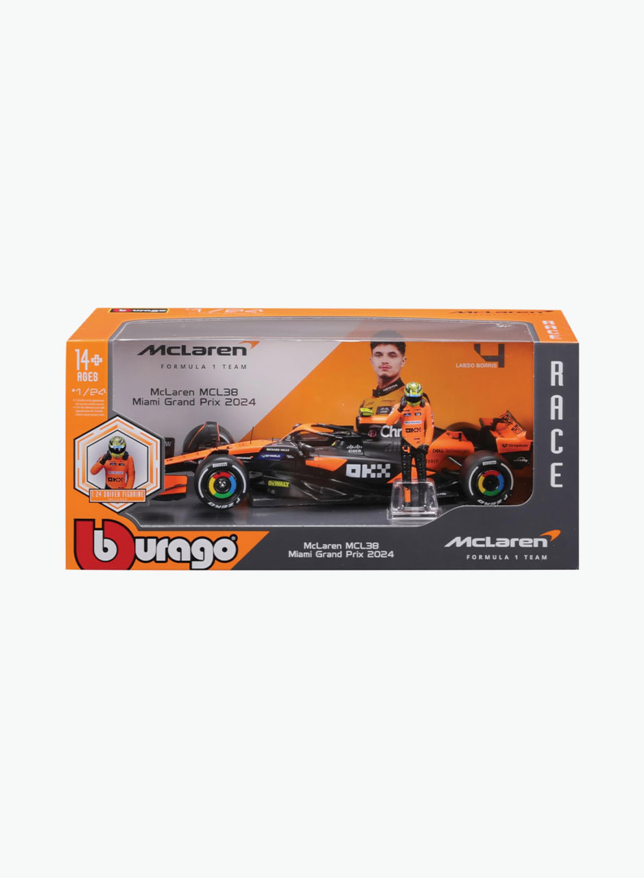 Машина "Formula McLaren MCL38 #4 с водителем" Scale 1:24