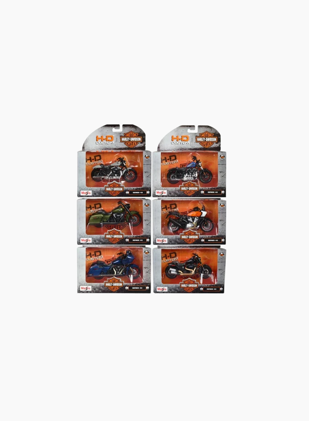 Motorcycle "Harley Davidson series 38-43" Scale 1:18