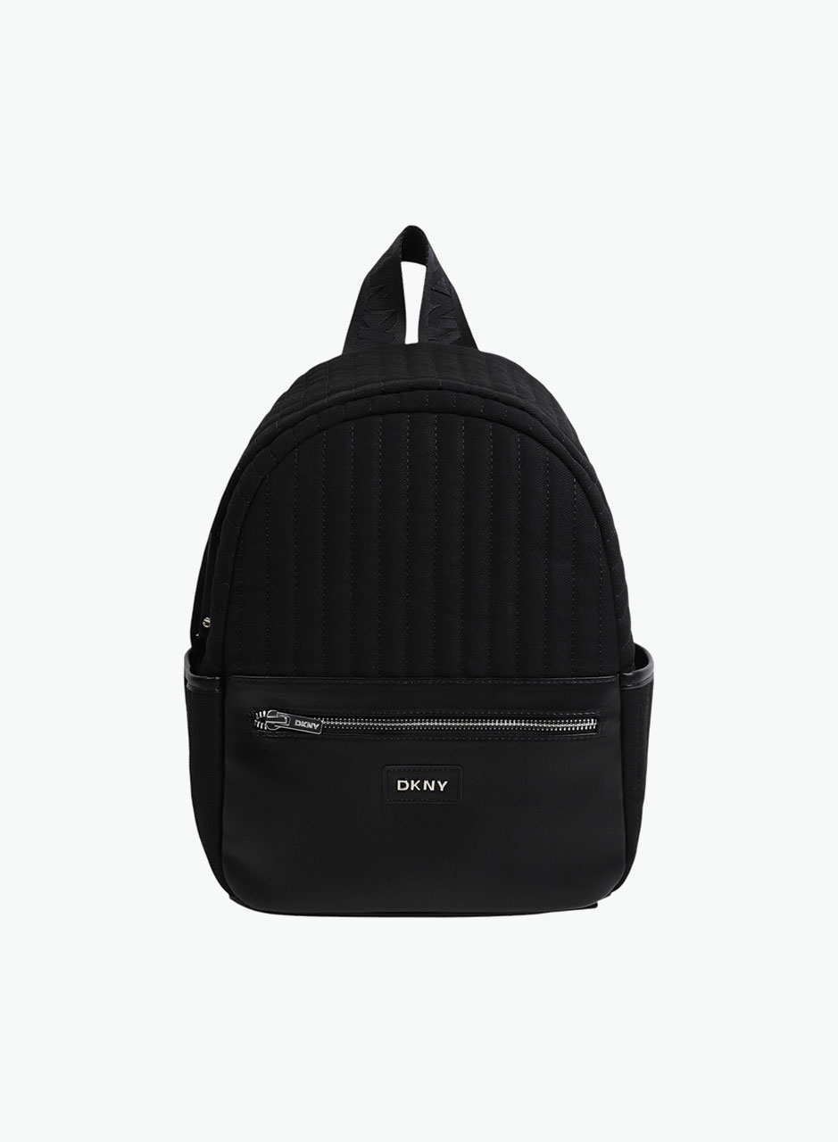 Backpack with black logo