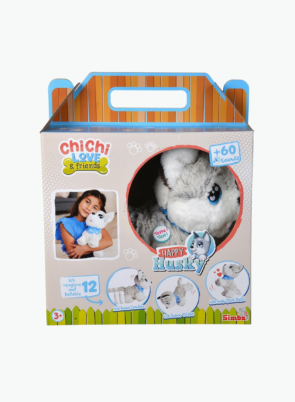 Interactive soft toy "Happy Husky"