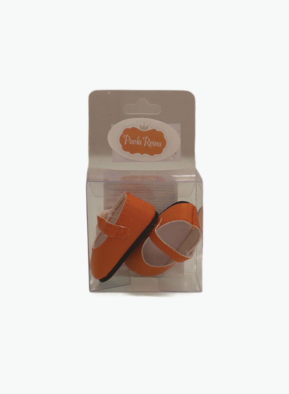 Doll orange shoes 32 cm