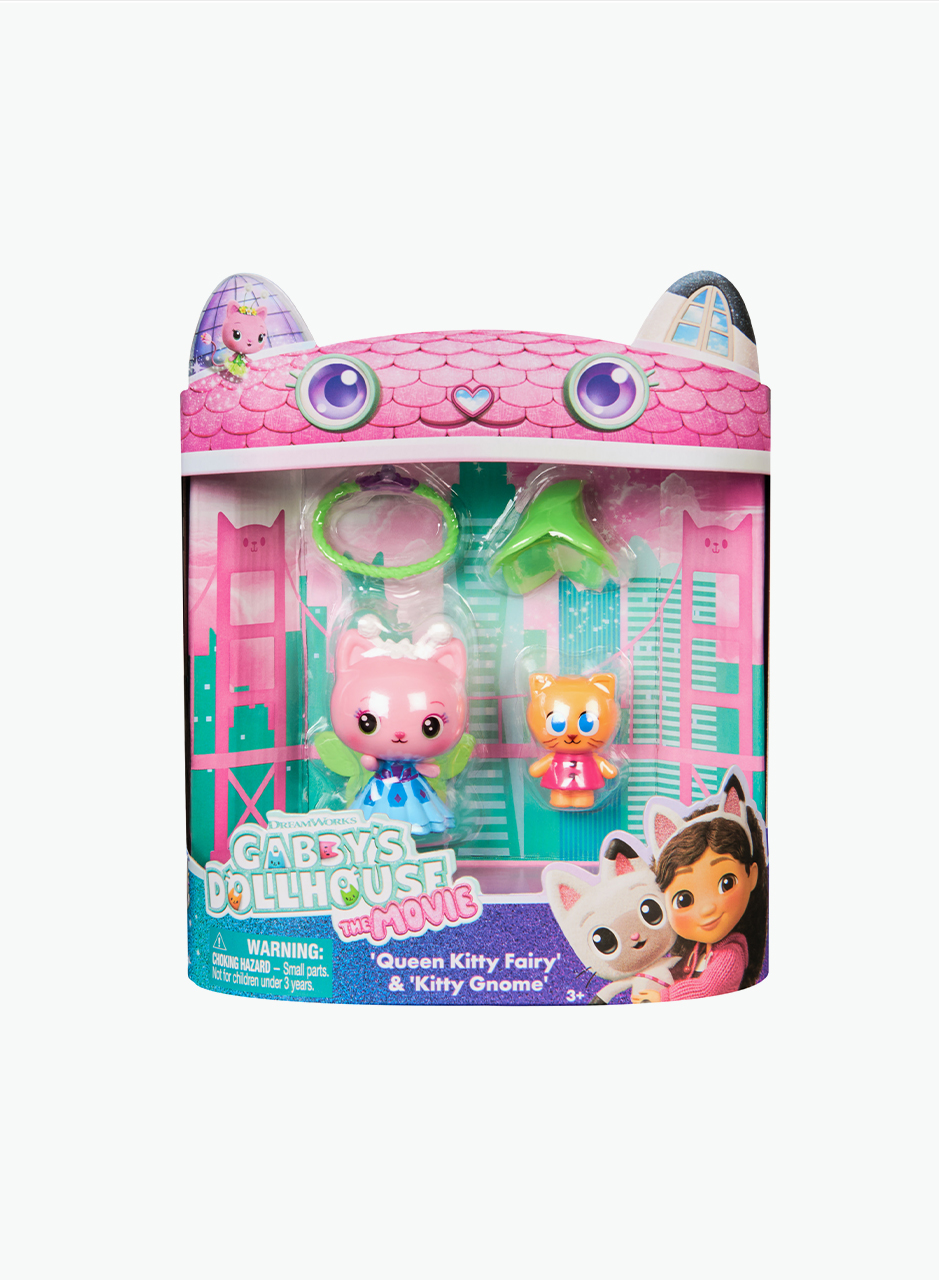 Playset Gabby's Dollhouse "Queen Kitty fairy and Kitty Gnome"