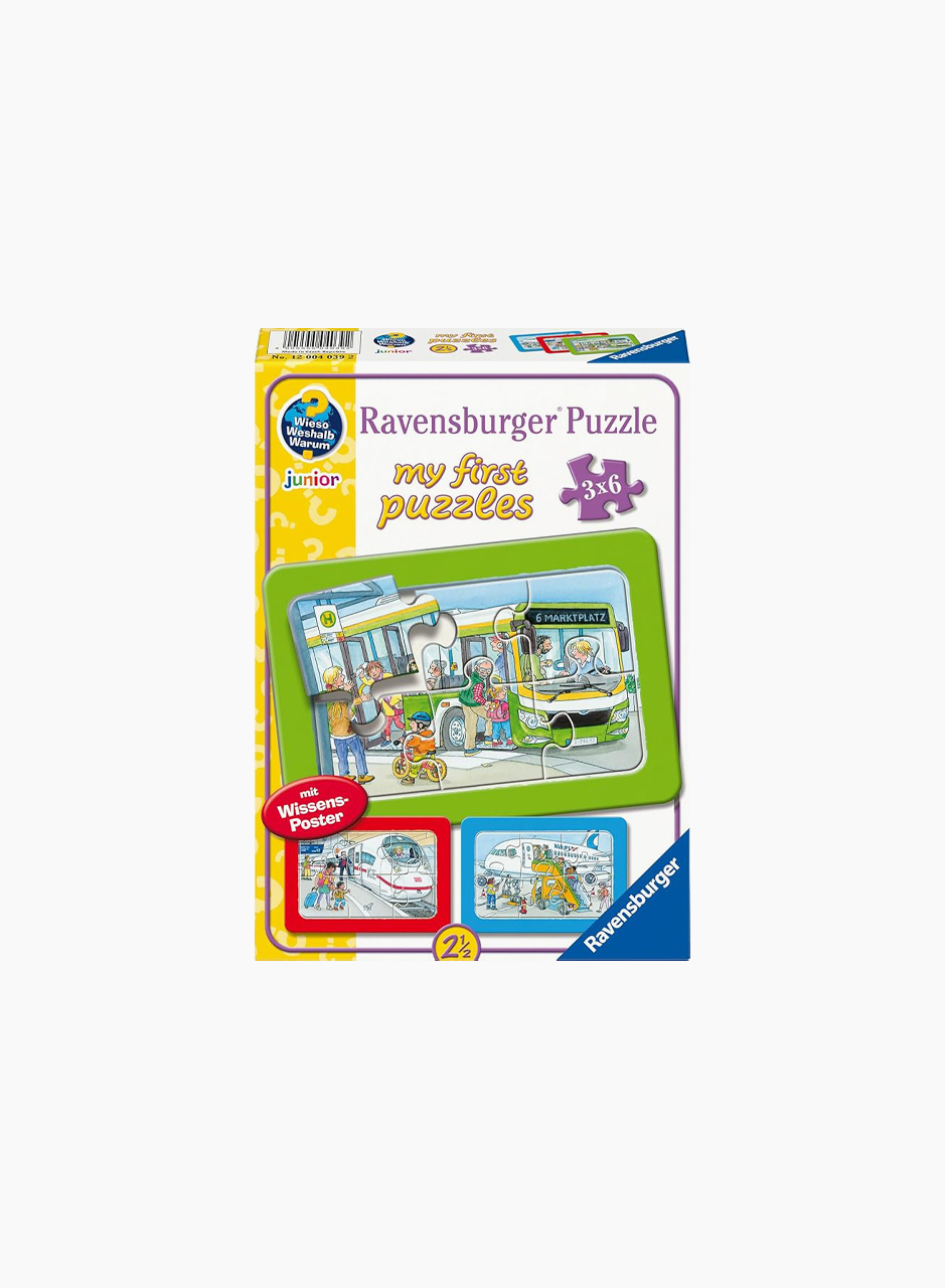 Փազլ «Ճանապարհորդություն ավտոբուսով, գնացքով և ինքնաթիռով» 3x6p