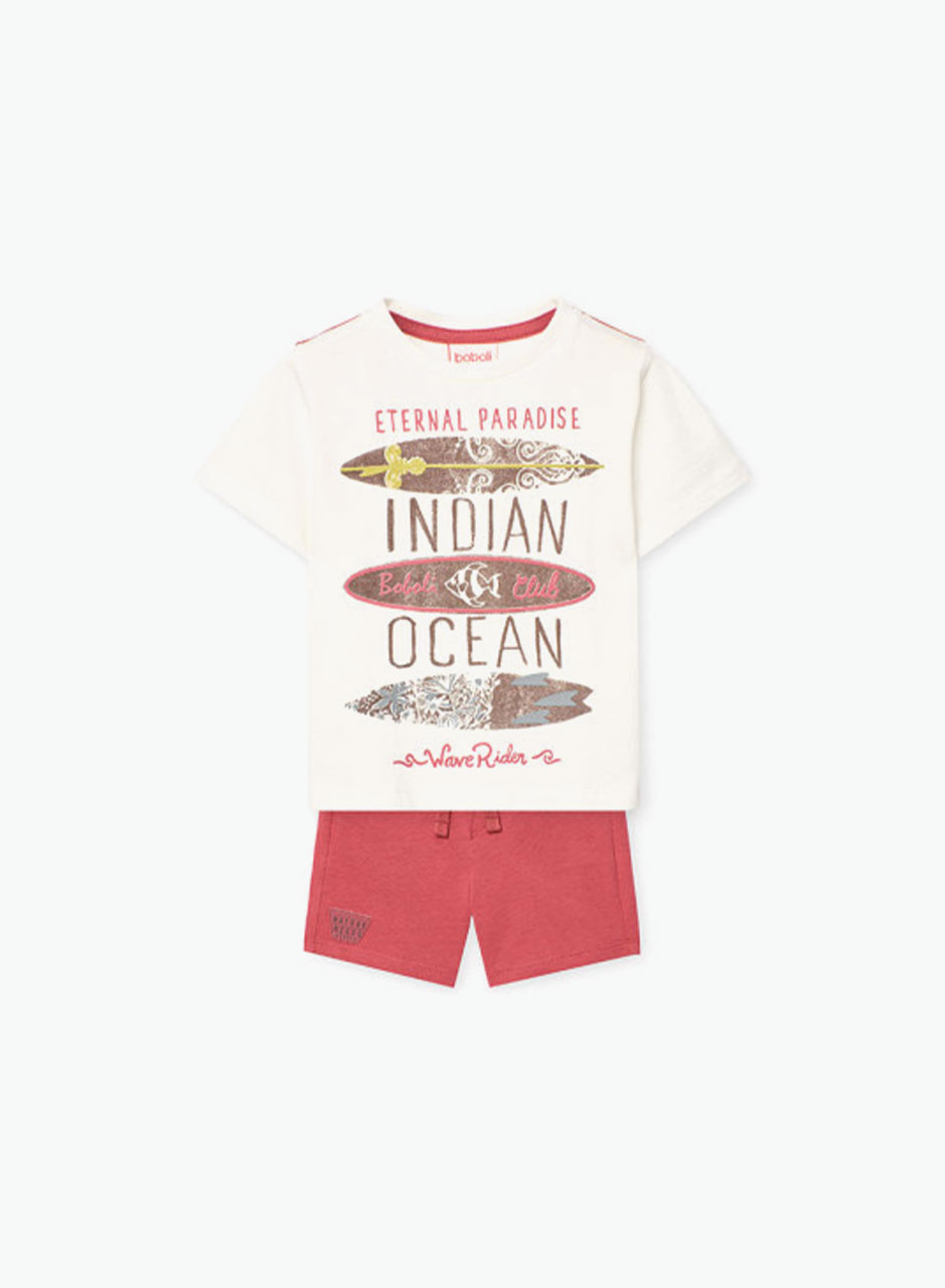 Shorts and T-shirt set "Indian ocean"