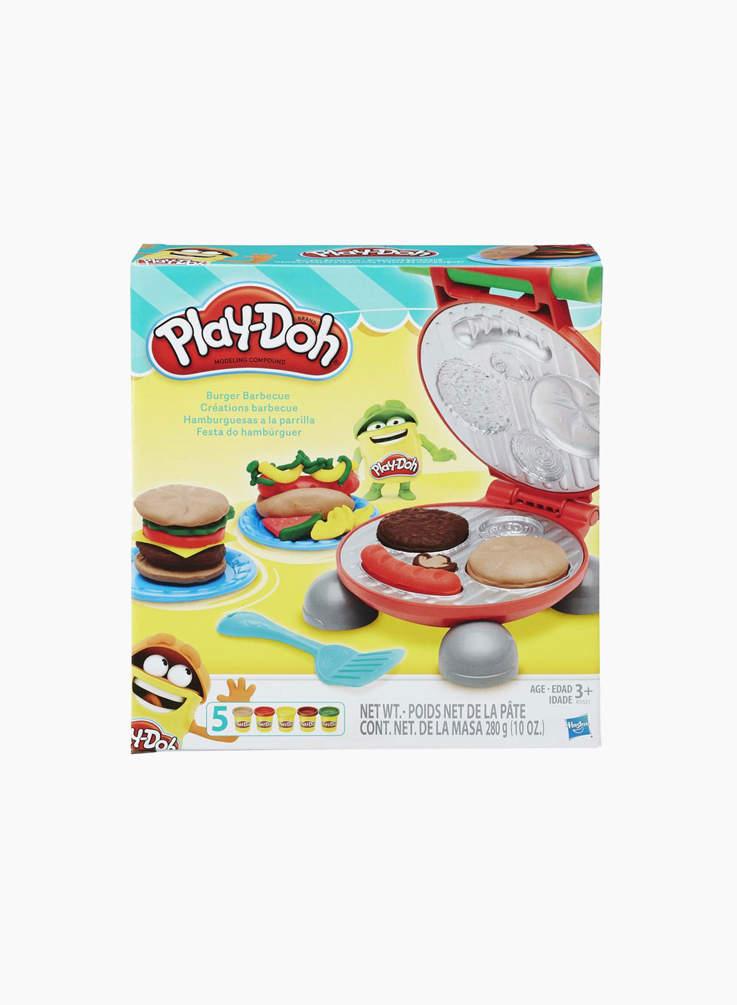 Plasticine set "Burger barbecue"