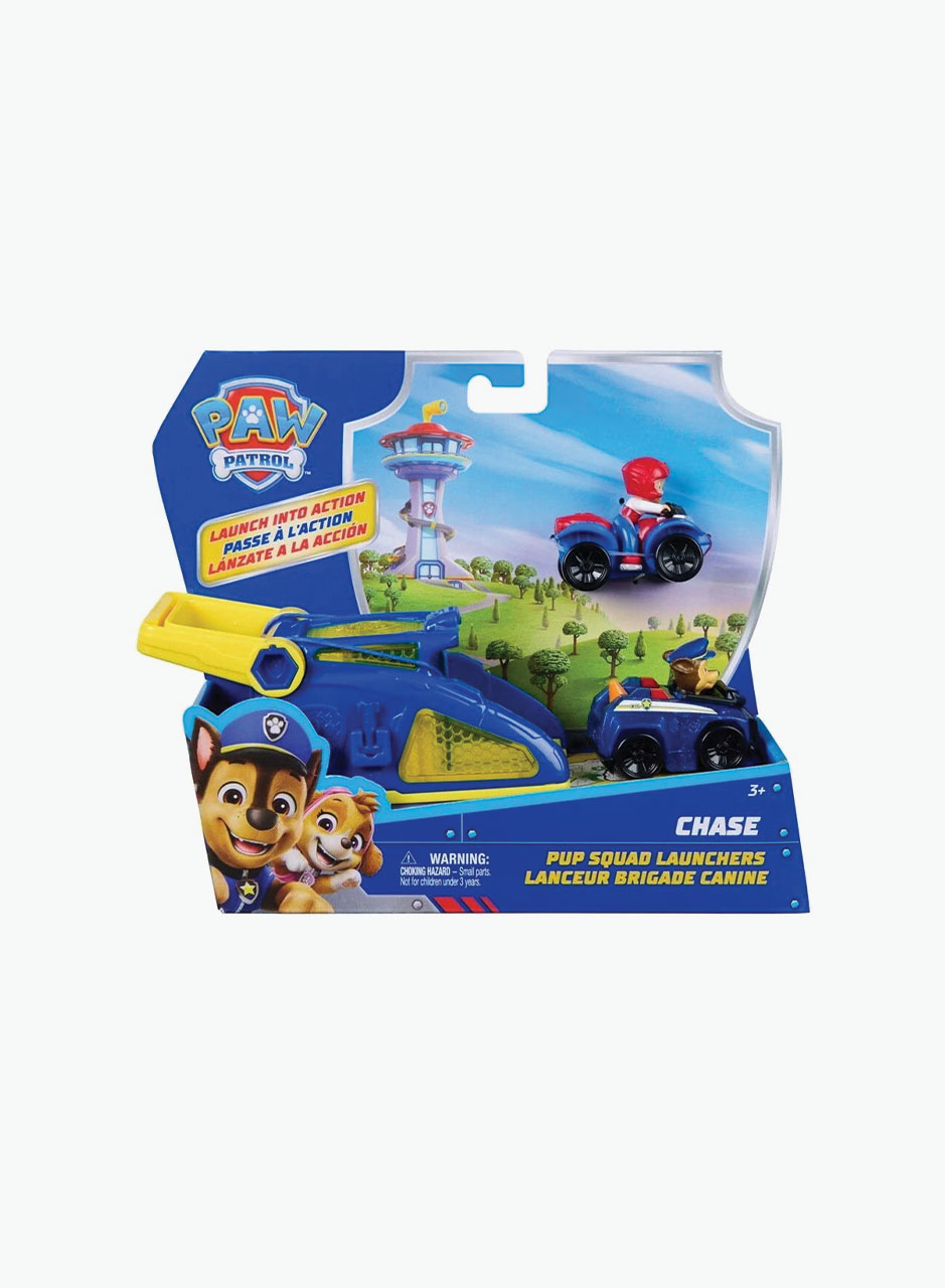 Paw Patrol launcher with Chase and Ryder cars