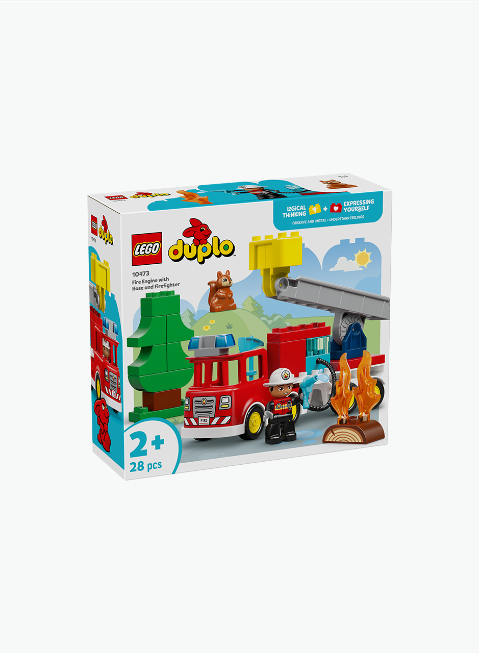 Конструктор Duplo "Пожарная машина со шлангом и пожарным"