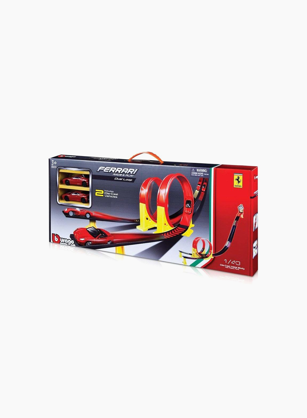 Play Set "Ferrari dual loop race and 2 cars"