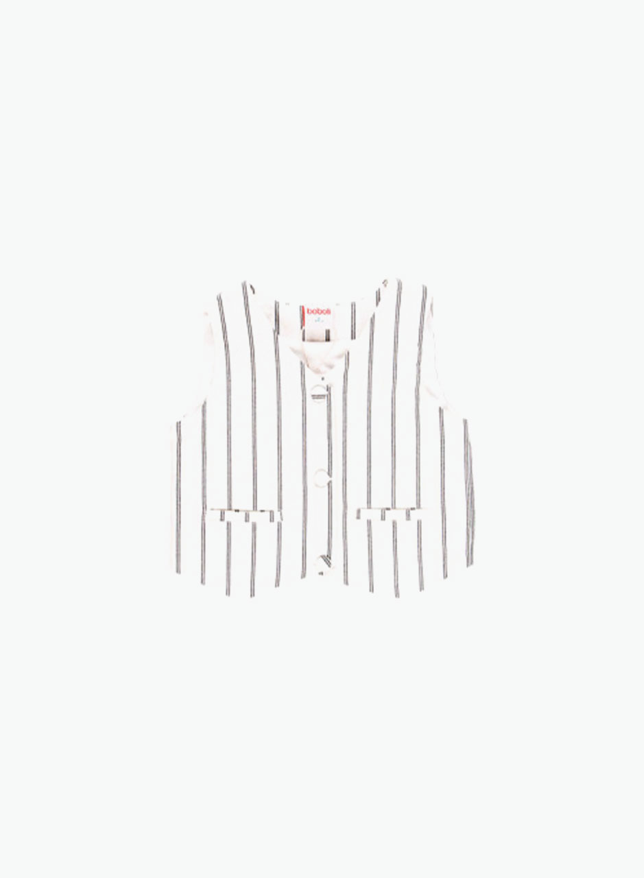 Striped classic vest