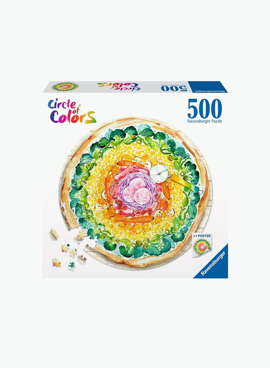 Пазл "Цветовой круг: Пицца" 500шт.