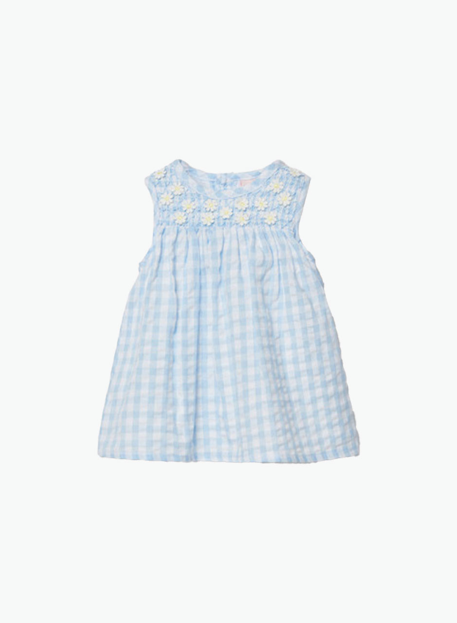 Checkered cotton dress