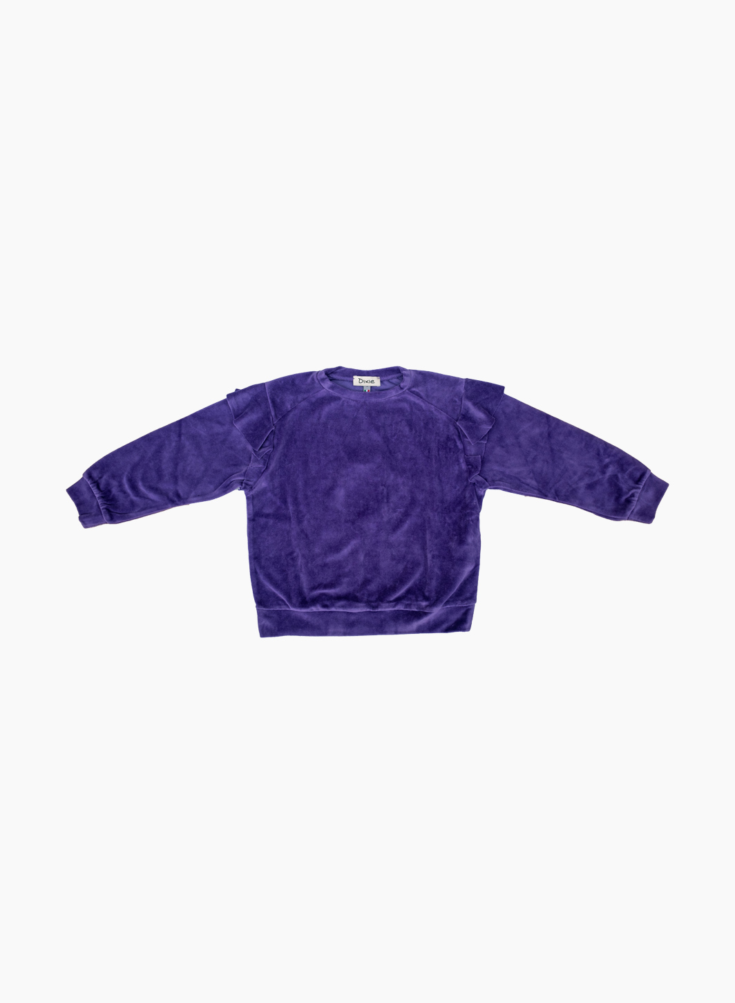 Velvet-effect sweatshirt