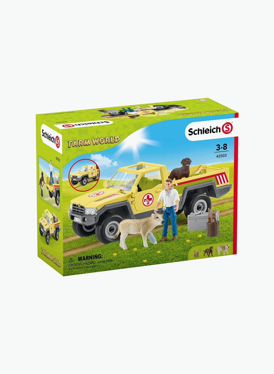Figurine "Veterinarian visit at the farm"