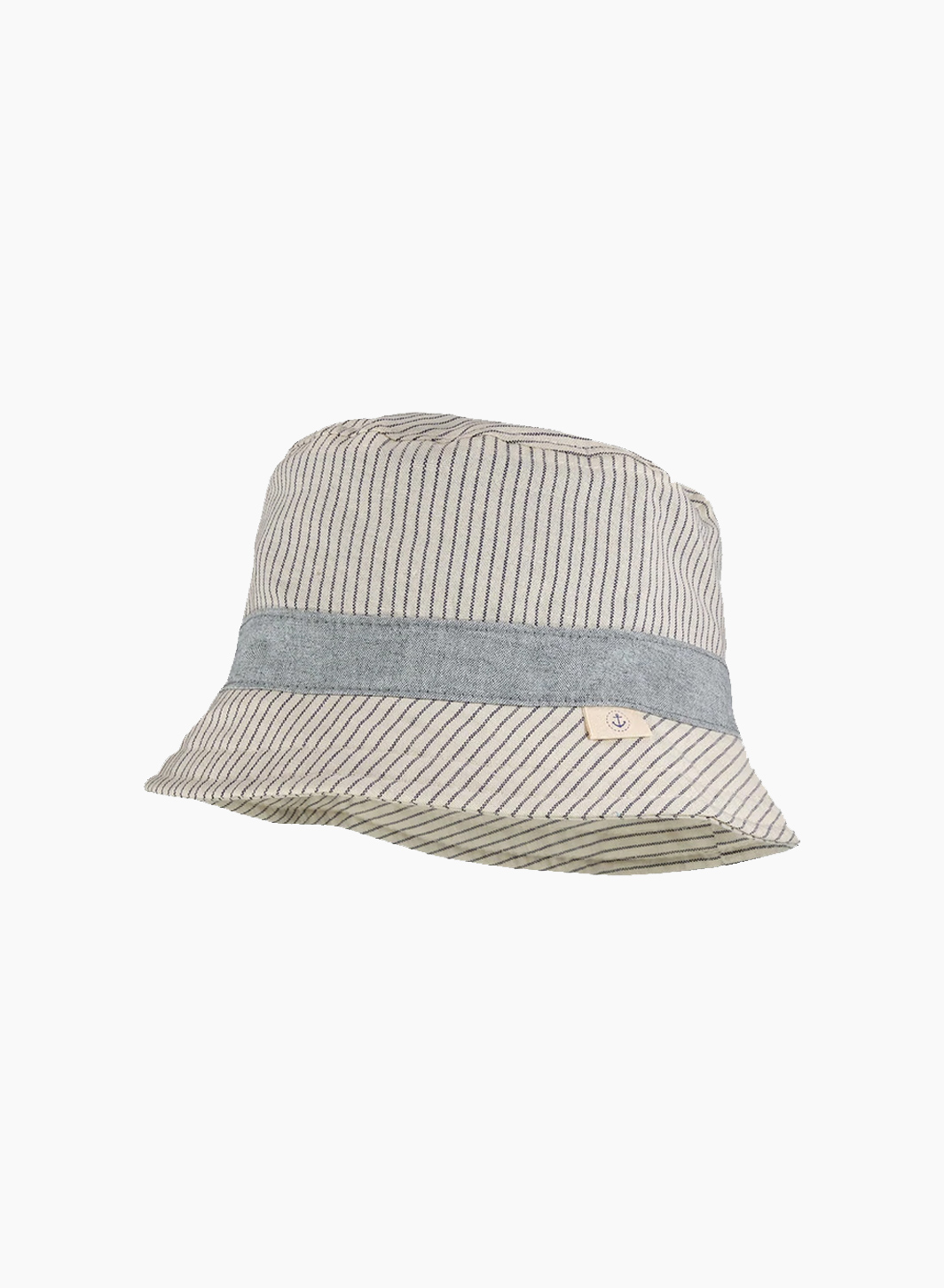 Hat with striped print