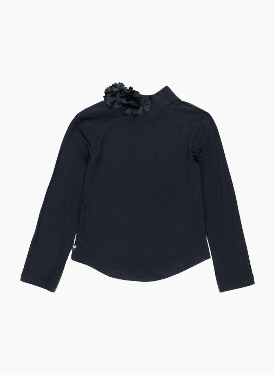 Long-Sleeved T-Shirt With Flowers