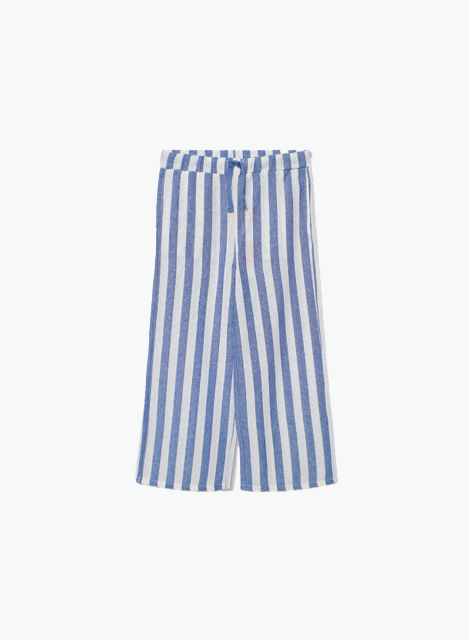 Linen striped trousers