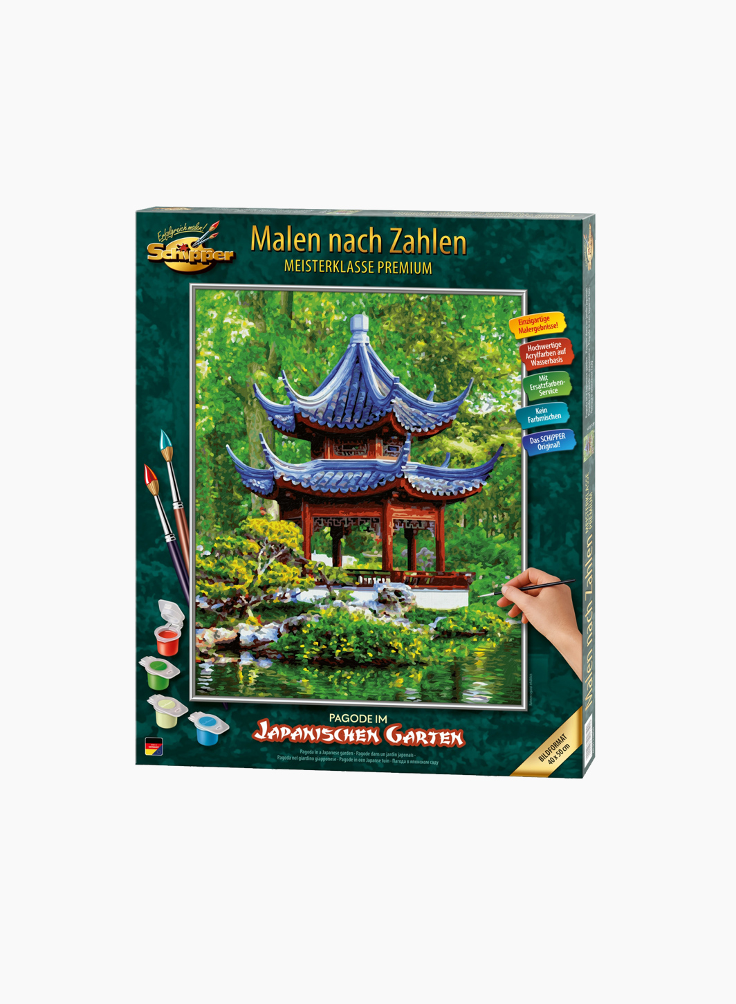 Coloring set "Japanese garden"