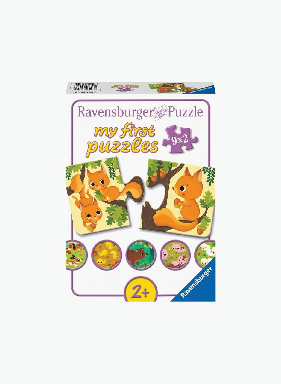 Puzzle "Animals and their children" 9x2p