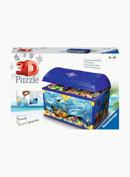 3D puzzle "Treasure chest underwater world " 216 pc.