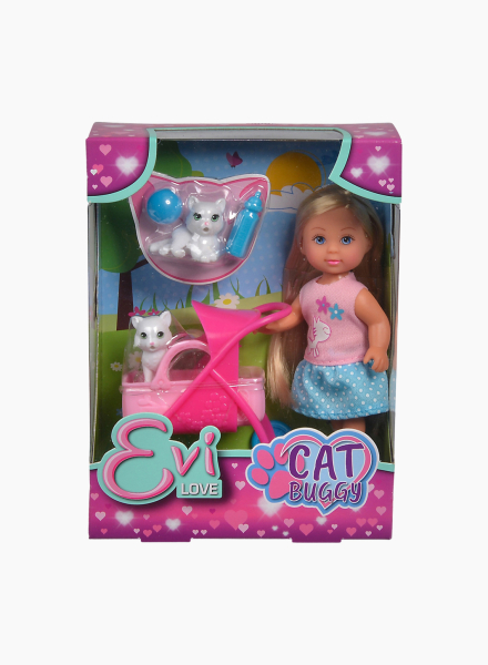 Doll Evi "Cat buggy"
