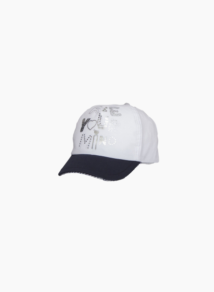 Cap with silver print