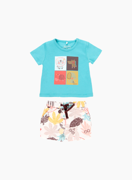 Set of T-shirt and shorts &quot;Leaves&quot;