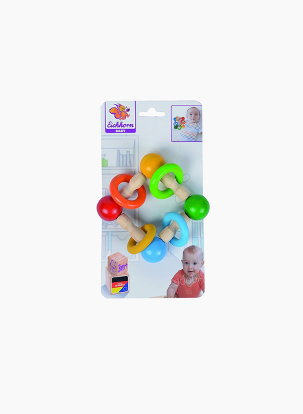 Разноцветная игрушка с кольцами